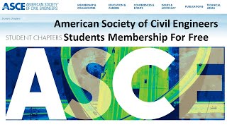 ASCE Students Membership  American Society of Civil Engineers Students Membership For Free [upl. by Naek934]