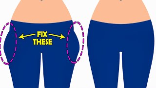 FIX YOUR HIP DIPS  SADDLE BAGS  OUTER THIGHS WITH EASY EXERCISES [upl. by Haleelahk]