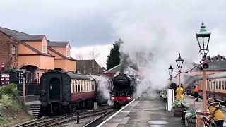 Blue Peter 60532 steam locomotive steals the limelight at the Severn valley railway 20032024 [upl. by Sitarski195]