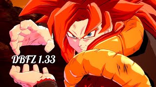 New SSJ4 Gogeta combos DBFZ 133 New Patch [upl. by Ahidam622]