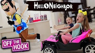 Pranking Hello Neighbor in Real Life Off the Hook Toy Scavenger Hunt [upl. by Horgan513]