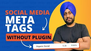 How to add Socal Media Meta Tags Open Graph amp Twitter Cards in WordPress Without Plugin [upl. by Lledualc]