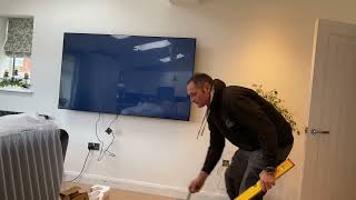 Samsung 75 inch using by Bontec TV Wall bracket [upl. by Kcered]