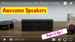 Pairing the mini Jambox with iPhone or Android quotFilming with Pixel XLquot [upl. by Salem]