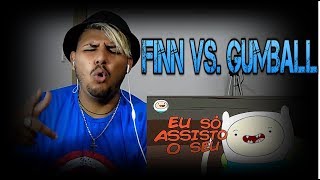 REACT  Finn VS Gumball  Torneio de Titãs Part Tec Plays  7 Minutoz [upl. by Uokes400]