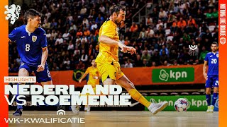 Oranje Futsal en Roemenië delen de punten ⚖️  Samenvatting 🇳🇱🇷🇴 [upl. by Locke688]