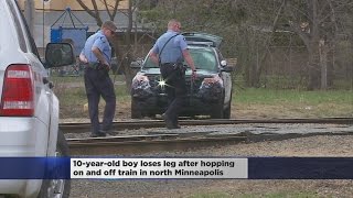 Boy Falls From Train In Minneapolis Loses Leg [upl. by Odragde]