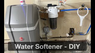 Full Water Softener Install  DIY [upl. by Ayhdiv224]