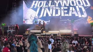 Hollywood Undead Renegade Comin’ In Hot with technical glitch Tampa Amphitheater 824 [upl. by Daile]