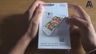 Karbonn A50S Unboxing  The Cheapest Android Smartphone In The World [upl. by Onaicul]