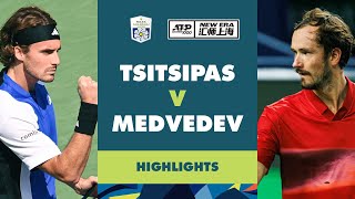 Stefanos Tsitsipas vs Daniil Medvedev Highlights  Rolex Shanghai Masters 2024 [upl. by Shue149]