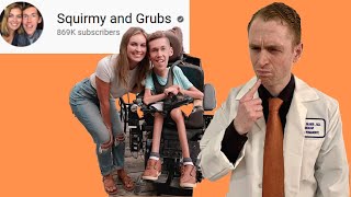 Neurologist Analyzes Squirmy and Grubs Spinal muscular Atrophy Shanes Treatment Fake Channel [upl. by Errehs640]