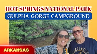 Hot Springs National Park Camping at Gulpha Gorge Campground campgroundreview [upl. by Sharai]