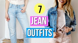 How to Style Jeans 7 Outfit Ideas [upl. by Htiel353]