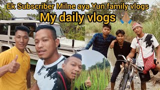 Ek Subscriber Milne aya byunfamilyvlog  my daily vlogs 🙏🏽  or aaj chikko vlog log v Aya [upl. by Fi]