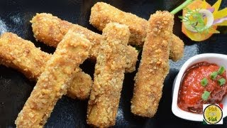 Fried Soya Tofu Cheese Sticks  By Vahchef  vahrehvahcom [upl. by Ahsaten]