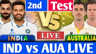 Live  india vs australia 2nd test live stream  IND vs AUS live score amp commentary [upl. by Analem]