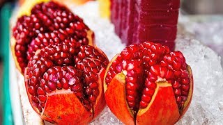 Fastest Way to Deseed a pomegranate anar  How to Cut and Open a pomegranate  1 Trick [upl. by Bahr]