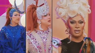 Kween Kong vs Nehellenia amp Pythia Untucked Drama  RuPauls Drag Race Global All Stars [upl. by Enirroc948]