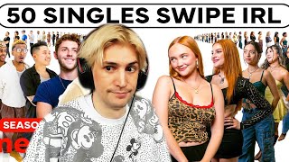 50 more strangers swipe on each other  xQc Reacts [upl. by Amity]