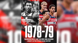 The Washington Wizards haven’t Won 50 Games Since 197879 [upl. by Thorpe]