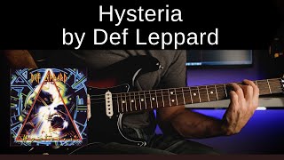 HYSTERIA by Def Leppard  How to play  Guitar Lesson  Tutorial [upl. by Radie]