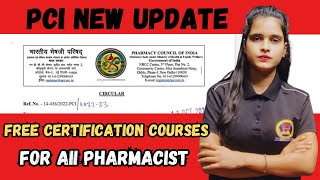 Free Certification Courses For All Pharmacist PCI WHO amp THSTI  Rational Use of Medicine Pharmacist [upl. by Ennagem]