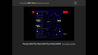 Gameplay  2204 PacMan BBC Micro  9 [upl. by Hnao78]