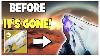 Before Its Gone How To Get The Ruinous Effigy Exotic Trace Rifle Exotic Weapon Guide  Destiny 2 [upl. by Collum]