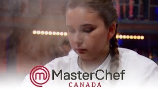 Is Beccy Losing Her Cool MasterChef Canada S5 [upl. by Nwahsud434]