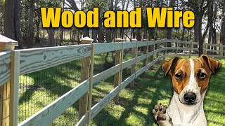 Wood and Wire Dog Fence [upl. by Milewski]