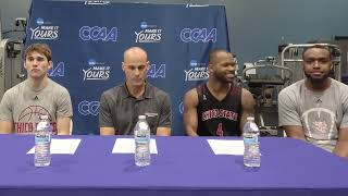 2023 CCAA Mens Basketball Tournament  Chico State postgame press conference [upl. by Tice]