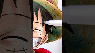 Drawing Luffy from One Piece p1 ✨ onepiece art shorts [upl. by Alyag]