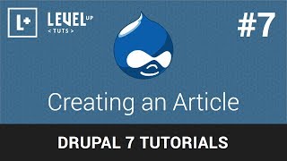 Drupal Tutorials 7  Creating an Article [upl. by Aicilav]