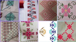 Gorgeous cross stitch patterns countable embroidery charsutikarhailatest dosuti design ideas2024 [upl. by Tada]