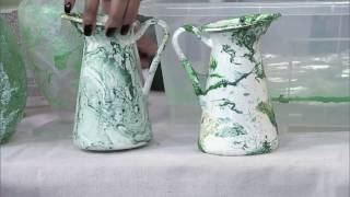 Make it Marble A simple marbleizing DIY for pots and vases [upl. by Virgie387]