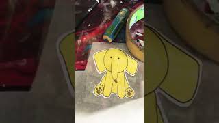 making a banana and elephant sticker [upl. by Sugar]