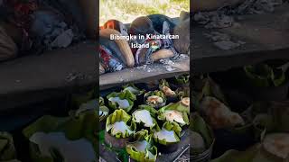 Bibingka in Kinatarcan Island 🏝️ bibingkangmalagkit food pinoyfood [upl. by Macintosh898]