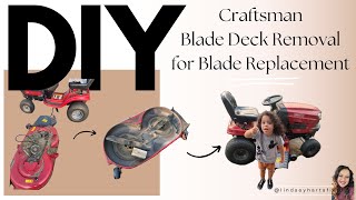 DIY  Lawn Mower Blade Replacement  Craftsman Mower Blades [upl. by Aled]