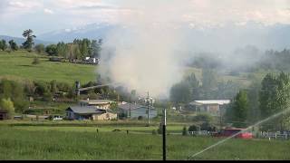 Fire engulfs home near Corvallis [upl. by Fendig]