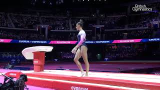 Amelie Morgan Vault Final 2018 Euros [upl. by Naeerb]