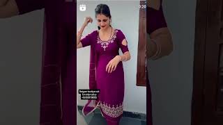 organza fabric1895 only  punjabisong newsong trending suit ytshots [upl. by Joann]