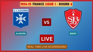 Auxerre Vs Brest LIVE Score UPDATE Today 202425 Ligue 1 Round 6 Soccer Football Sep 27 2024 [upl. by Enert]