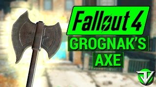 FALLOUT 4 How To Get GROGNAK’S AXE and COSTUME Unique WeaponArmor Guide [upl. by Petulia]