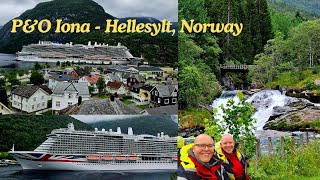 PampO Iona  Hellesylt Norway  Norwegian Fjords  Keel and Cow Steak Restaurant 4K [upl. by Woody]