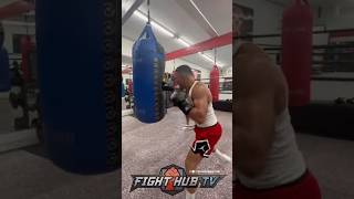 Teofimo Lopez FIRST LOOK training since unretiring RIPS heavy bag [upl. by Orteip7]