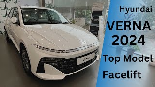 New Hyundai Varna Facelift 15Ltr Petrol 2024  Price  Full Review and all features [upl. by Denae]