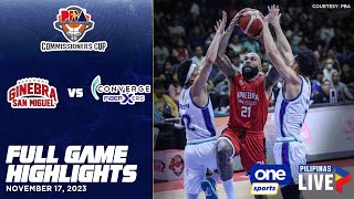 Brgy Ginebra vs Converge highlights  PBA Season 48 Commissioner’s Cup  Nov 17 2023 [upl. by Ferdy]