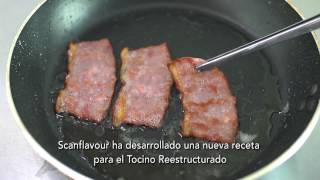 Restructured baconBacón reestructarado [upl. by Cloutman509]