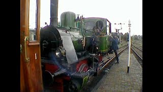 Narrow Gauge Railway with Steam Locomotive in Holland The Netherlands from Hoorn to Medemblik [upl. by Prima]